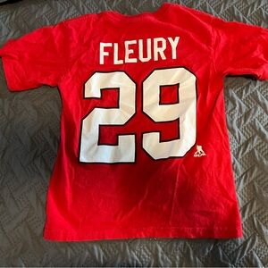 Marc André Fleury Chicago BlackHawks Size Small shirt Jersey